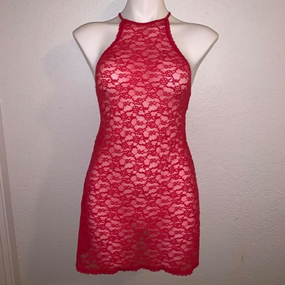 Victoria's Secret Other - Red See-Through Lace Lingerie Victoria Secret